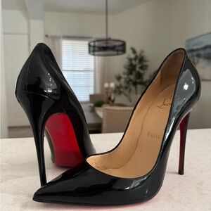 Christian Louboutin So Kate in Black Patent